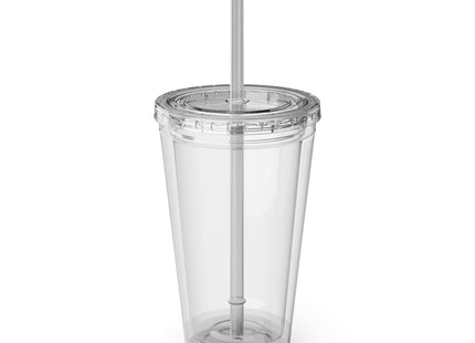 Stealthy Stripes Sunsplash Tumbler with Straw, 16oz