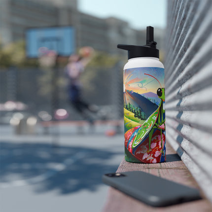 The Joyful Mantis Stainless Steel Water Bottle