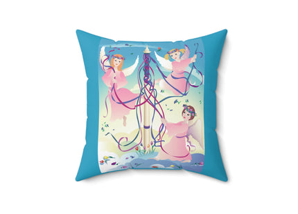 Angelic Revelry Spun Polyester Square Pillow