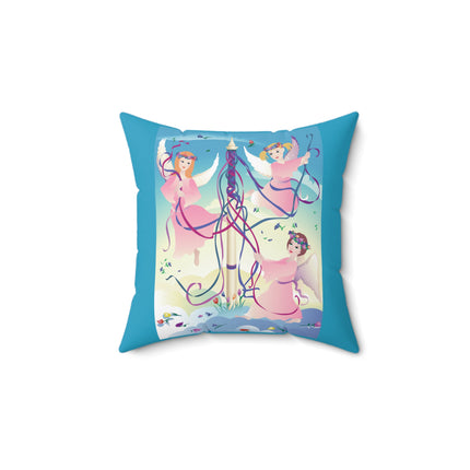 Angelic Revelry Spun Polyester Square Pillow