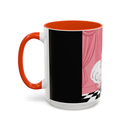 The Ladies Behind The Velvet Curtain Colorful Mugs – Art Deco Theatrical Elegance
