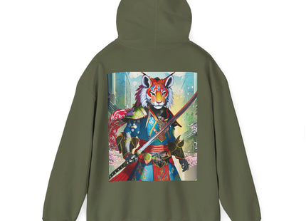 Cyberpunk Samurai Tiger – Heavy Blend™ Hooded Sweatshirt