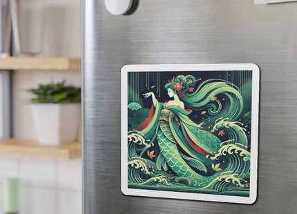 Mermaid Queen Rising from the Deep Die-Cut Magnets (5 Sizes)