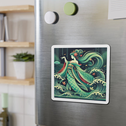 Mermaid Queen Rising from the Deep Die-Cut Magnets (5 Sizes)