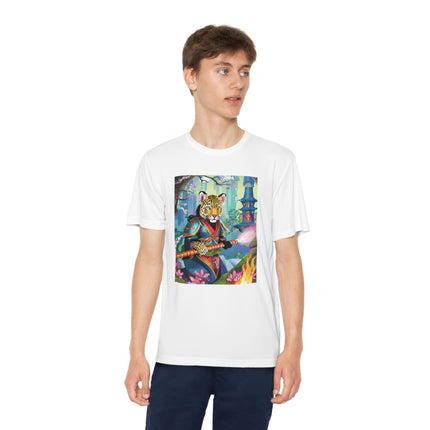 Cyberpunk Leopard Youth Competitor Tee