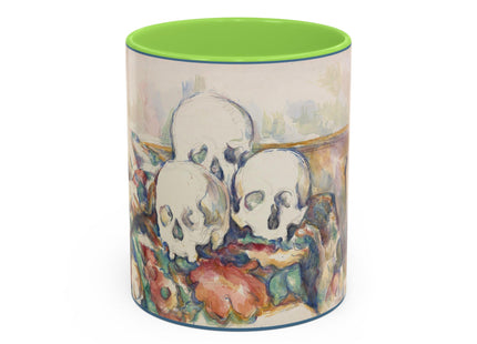 The Three Skulls by Paul Cézanne Colorful Mugs (11oz, 15oz)