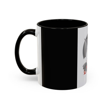 The Lady of Silver Umbrellas Colorful Mug (11oz, 15oz) – Art Deco Mystery, Elegant Fashion & Silver Dreamscape