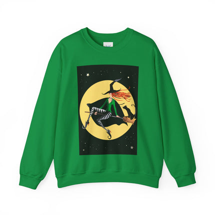 A Witch’s Moonlit Flight Unisex Heavy Blend™ Crewneck Sweatshirt