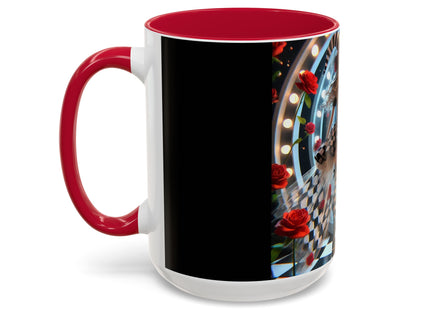 Halloween Witch Through the Mirror Colorful Mugs (11oz, 15oz)