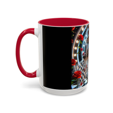 Halloween Witch Through the Mirror Colorful Mugs (11oz, 15oz)