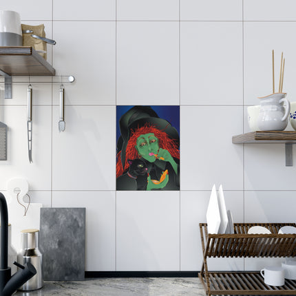 Mirror, Mirror A Witch's Touch Ceramic Tile