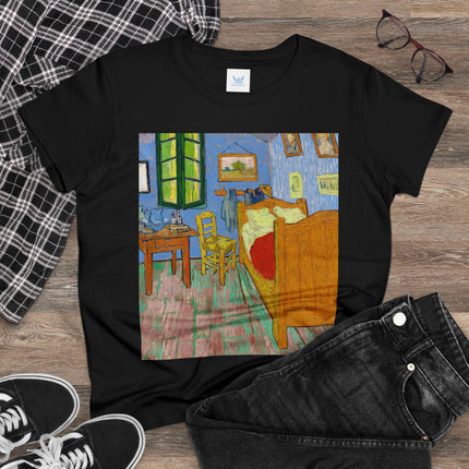 The Bedroom by Vincent van Gogh Women's Midweight Cotton Tee