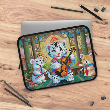 Melodies of the Snow Lion Cub Laptop Sleeve