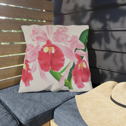 Cattleya Gigas by Jean Jules Linden Outdoor Pillows