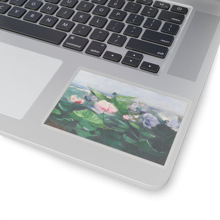 Water Lilies by Karl Hagemeister Kiss-Cut Stickers (4 Sizes)