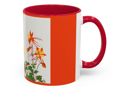 Aquilegia Flowers by Tanigami Kônan Colorful Mugs (11oz, 15oz)