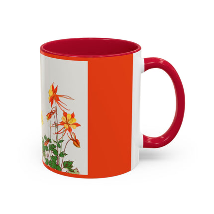 Aquilegia Flowers by Tanigami Kônan Colorful Mugs (11oz, 15oz)