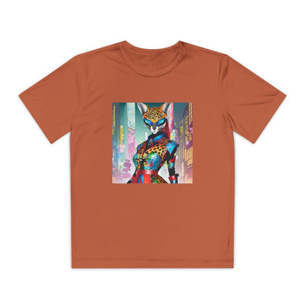 Cyber Cat Glamour Youth Competitor Tee