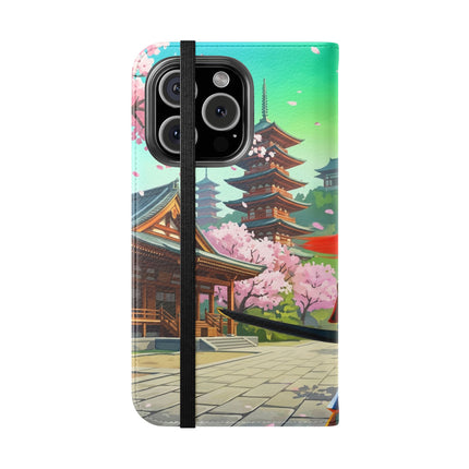 🦊⚔️ Cyberpunk Panda Samurai Flip Case – Futuristic Honor & Kitsune Spirit