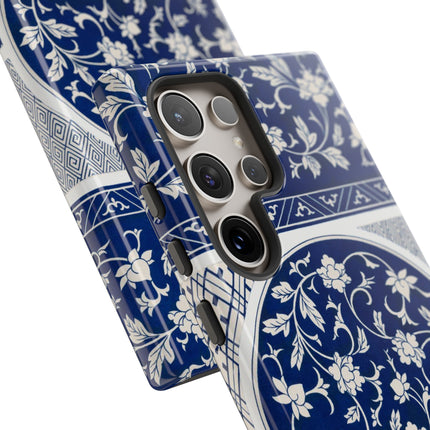 Blue Flower Pattern by Owen Jones Phone Cases