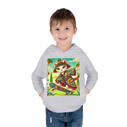 Dragon Dance on Wheels Toddler Pullover Fleece Hoodie