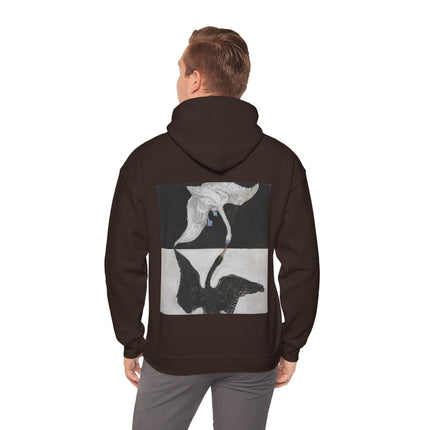 The Swan by Hilma af Klint Heavy Blend™ Hooded Sweatshirt