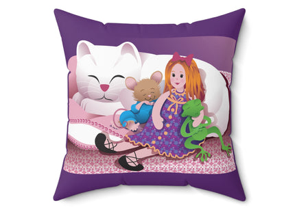 Joy of Friendship Spun Polyester Square Pillow