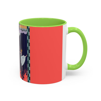 The Firebird's Awakening Colorful Mug (11oz, 15oz) – Ballet Fantasy, Mythic Fire & Art Deco Drama
