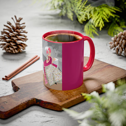 The Red Bird Colorful Mugs – Gentle Storybook Charm & Elegant Whimsy
