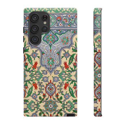 Arabic Art Pattern, Plate by Emile Prisse d’Avennes Phone Cases