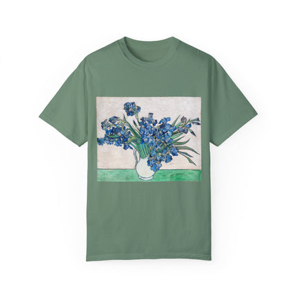 Irises by Vincent Van Gogh Unisex Garment-Dyed T-shirt
