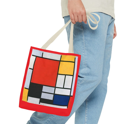 Composition with Red, Yellow, Blue, and Black by Piet Mondrian Tote Bag (AOP)