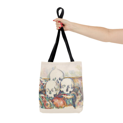 The Three Skulls by Paul Cézanne Tote Bag (AOP)