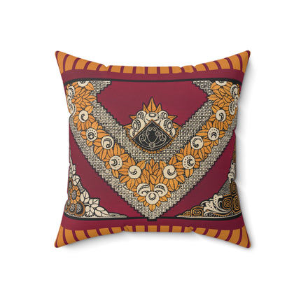La décoration moderne dans le textile Pl. 12 by Gaston Charlet Spun Polyester Square Pillow