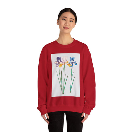 Blue Iris by Anselmus Boëtius de Boodt Heavy Blend™ Crewneck Sweatshirt