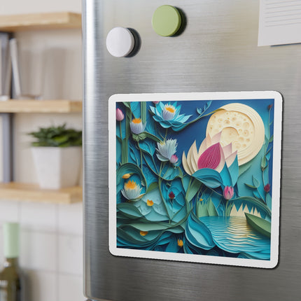 Ethereal Moonlit Lake Die-Cut Magnets (4 Sizes)