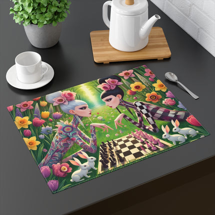 🧚‍♀️♟️ Spring Gambit: A Fairy’s Move Placemat – Whimsical Spring Chess Fantasy