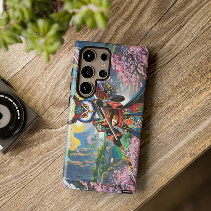Cyberpunk Samurai Owl Phone Cases