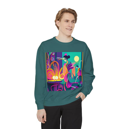Dance of the Skeleton Ballerinas Unisex Garment-Dyed Sweatshirt