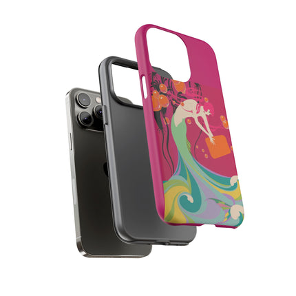 Mermaid Dive Phone Case – Vibrant Waves & Playful Elegance