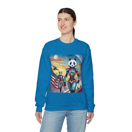 Cyber Punk Robots Unisex Heavy Blend™ Crewneck Sweatshirt
