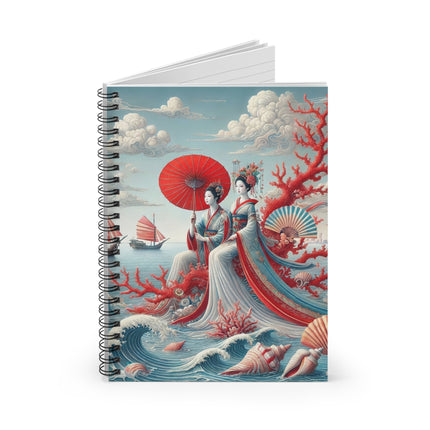 Ladies by the Quiet Sea Spiral Notebook - Ruled Line