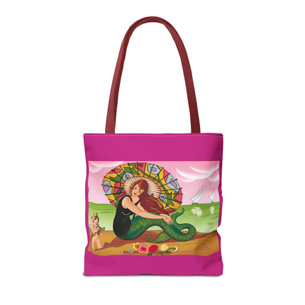 Mermaid Tote Bag with Art Deco Design