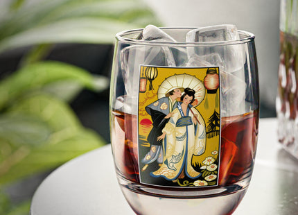 Golden Embrace Whiskey Glass