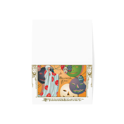 Hauntingly Chic – Halloween Glamour & Masks Greeting Cards (1, 10, 30, and 50pcs)