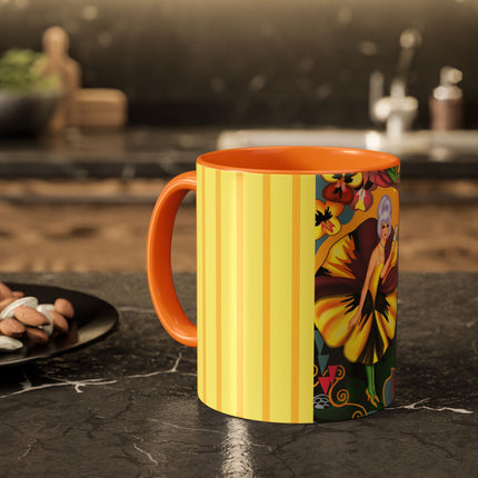 Enchanted Pansy Elegance Colorful Mugs (11oz, 15oz)