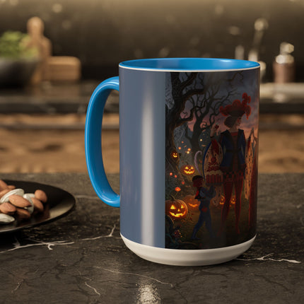 ♥️🎃 The Queen Of Hearts Halloween Masquerade Colorful Mug – Royal Halloween Fantasy