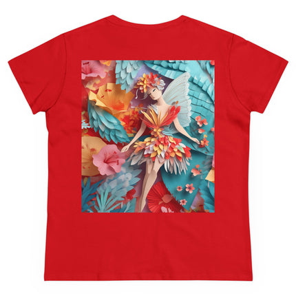 Hibiscus Fairy Women's Midweight Cotton Tee