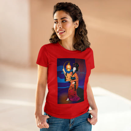 The Enchanting Geisha Women's Midweight Cotton Tee
