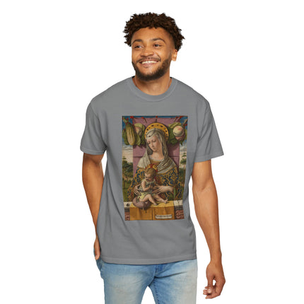 Madonna and Child by Carlo Crivelli Unisex Garment-Dyed T-shirt